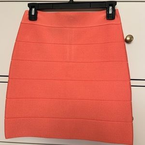 bebe Skirts - Bebe Coral mini bandage skirt M bebe Skirts - Bebe Coral mini bandage skirt M